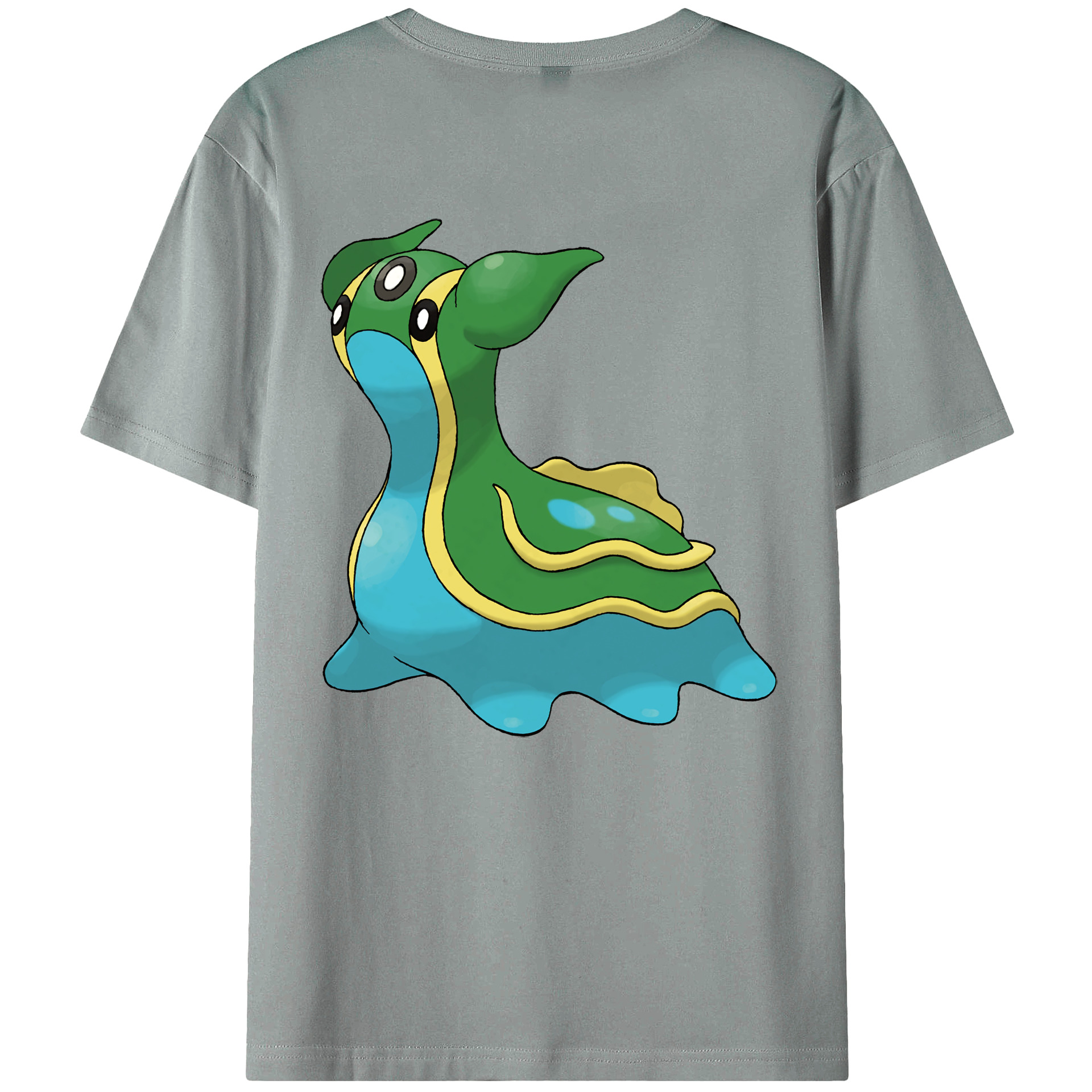 （画像用） ポケットモンスター Pokémon 綿100％ メンズ半袖Tシャツ（バックプリント） 通気性
